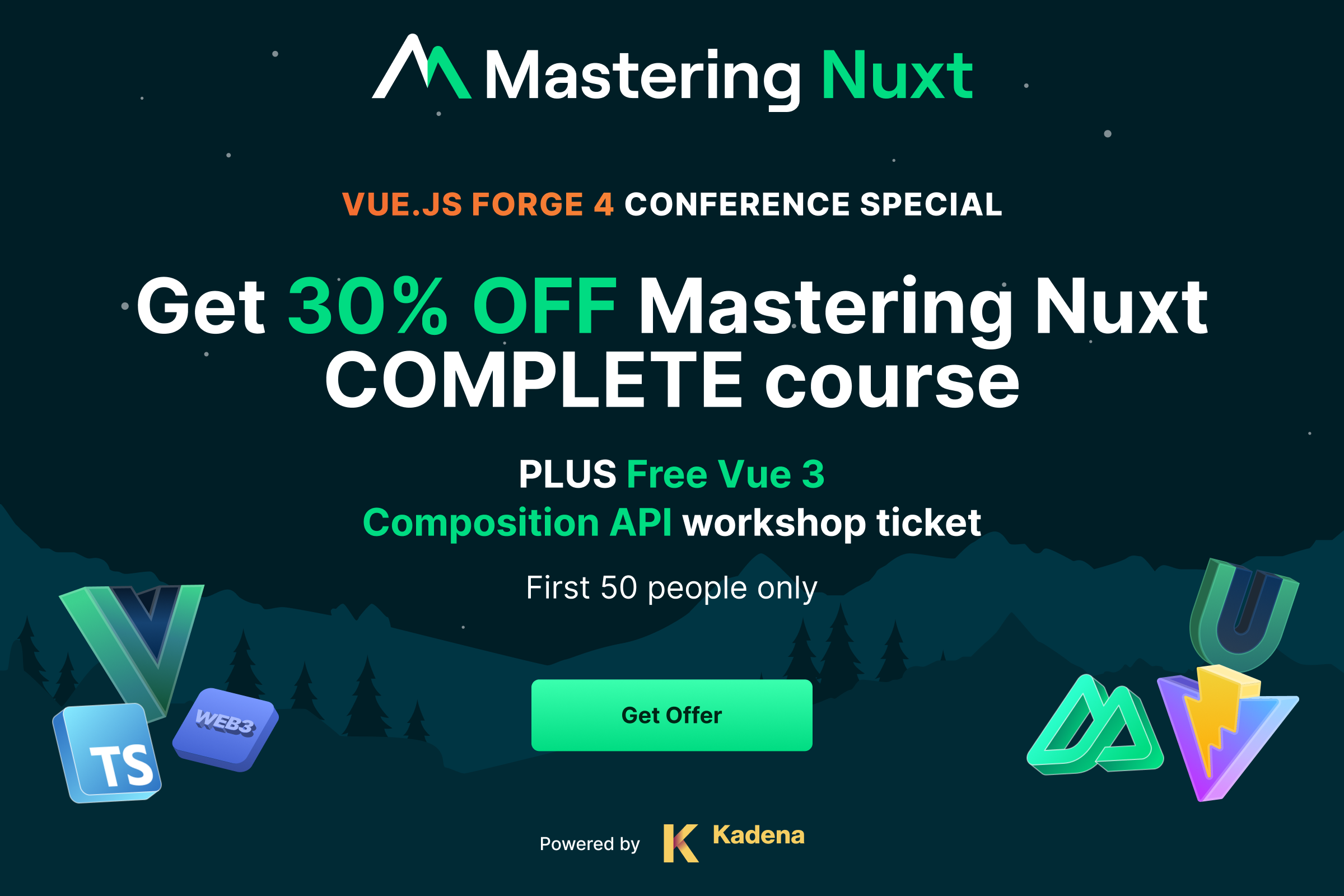 Get Mastering Nuxt 3 at an amazing discount + freebie!