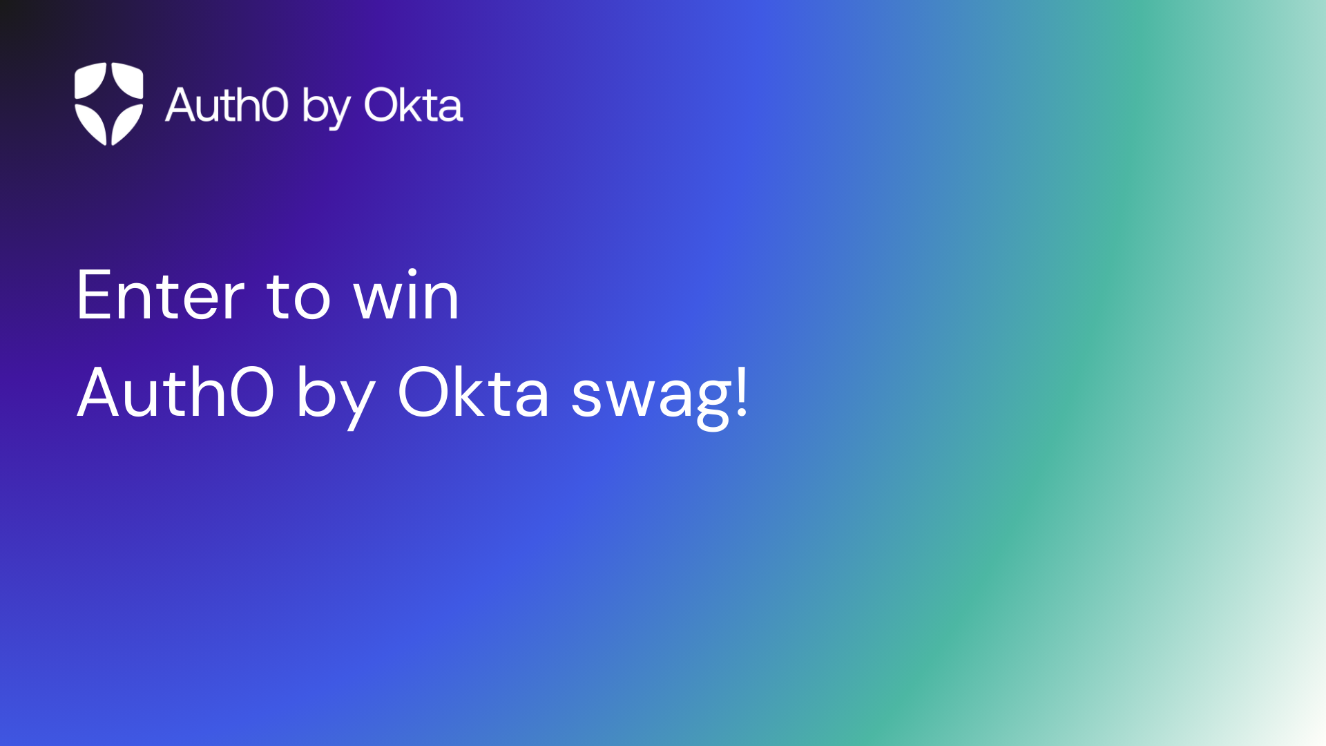 Enter to win an Auth0 by Okta swag bag